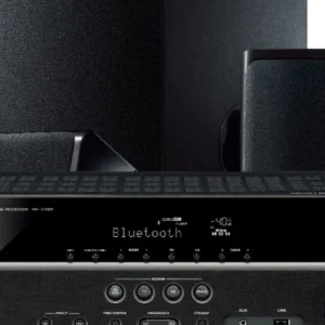 2025 Yamaha – 5.1-Channel 4K Home Theater Speaker System with Powered Subwoofer and Bluetooth Streaming – Black