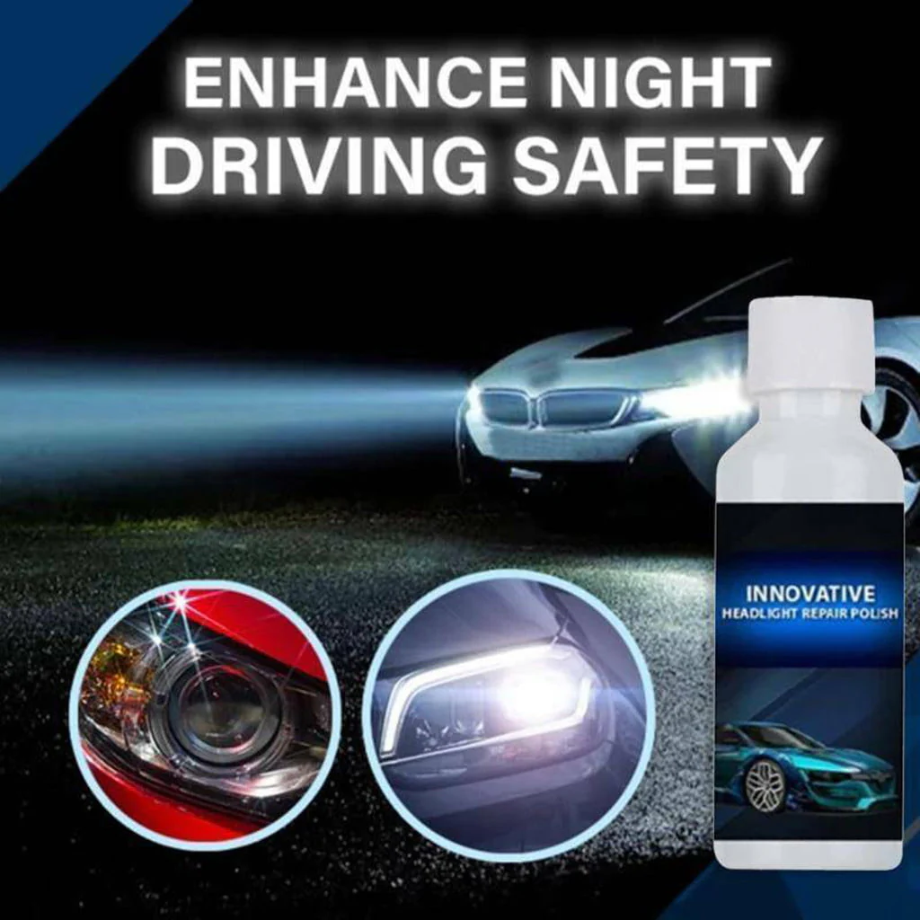 WANYNG Headlight Renewals Polish Car Repair Kit Headlight Repair Liquid Cleaning 20ml Shower Door