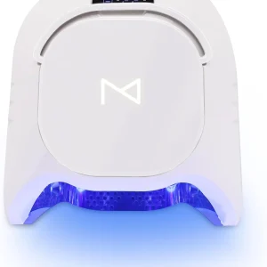 Professional Hybrid 86W Wireless Rechargeable UV LED Nail Curing Lamp Cordless Nail Dryer for Gel Nails, Manicure, Pedicure (Black)