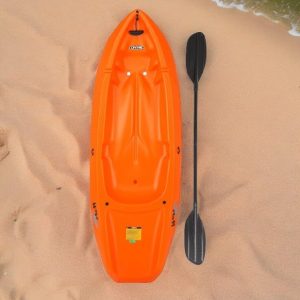 The Wave 6' Youth Kayak with Paddle. Designed for Stability and Safety, It's The Perfect Choice for Young Paddlers Ready to Conquer The Water