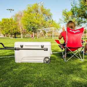 110QT Glide Cooler with Wheels and Telescoping Handle