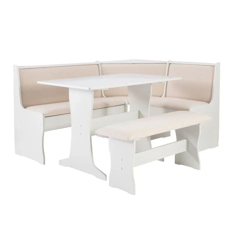 Sedley Farmhouse Nook Dining Set with Storage