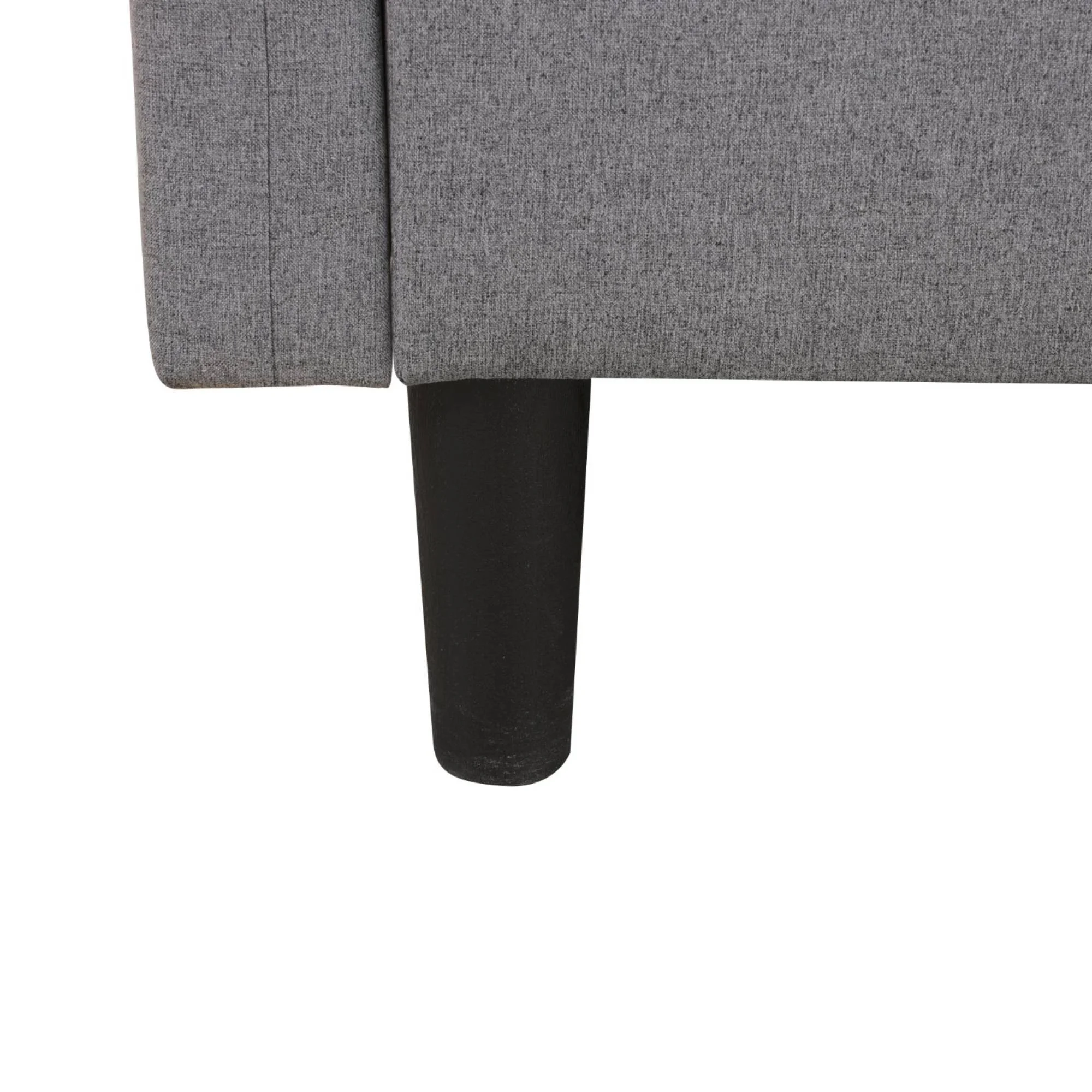 Futon Sofa Bed with Storage, Modern Futon Couch Loveseat Small Couches for Living Room, Grey