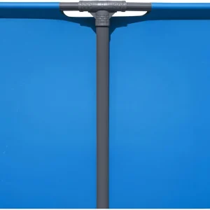 Steel Pro MAX 14 Foot x 48 Inch Round Metal Frame Above Ground Outdoor Swimming Pool Set with 1,000 Filter Pump, Ladder, and Cover, Gray