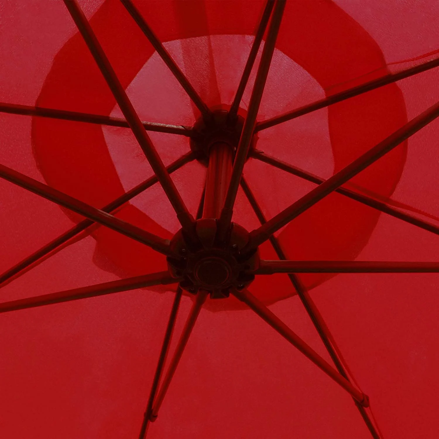 Sunnyglade 10Ft Outdoor Adjustable Offset Cantilever Hanging Patio Umbrella (Red)
