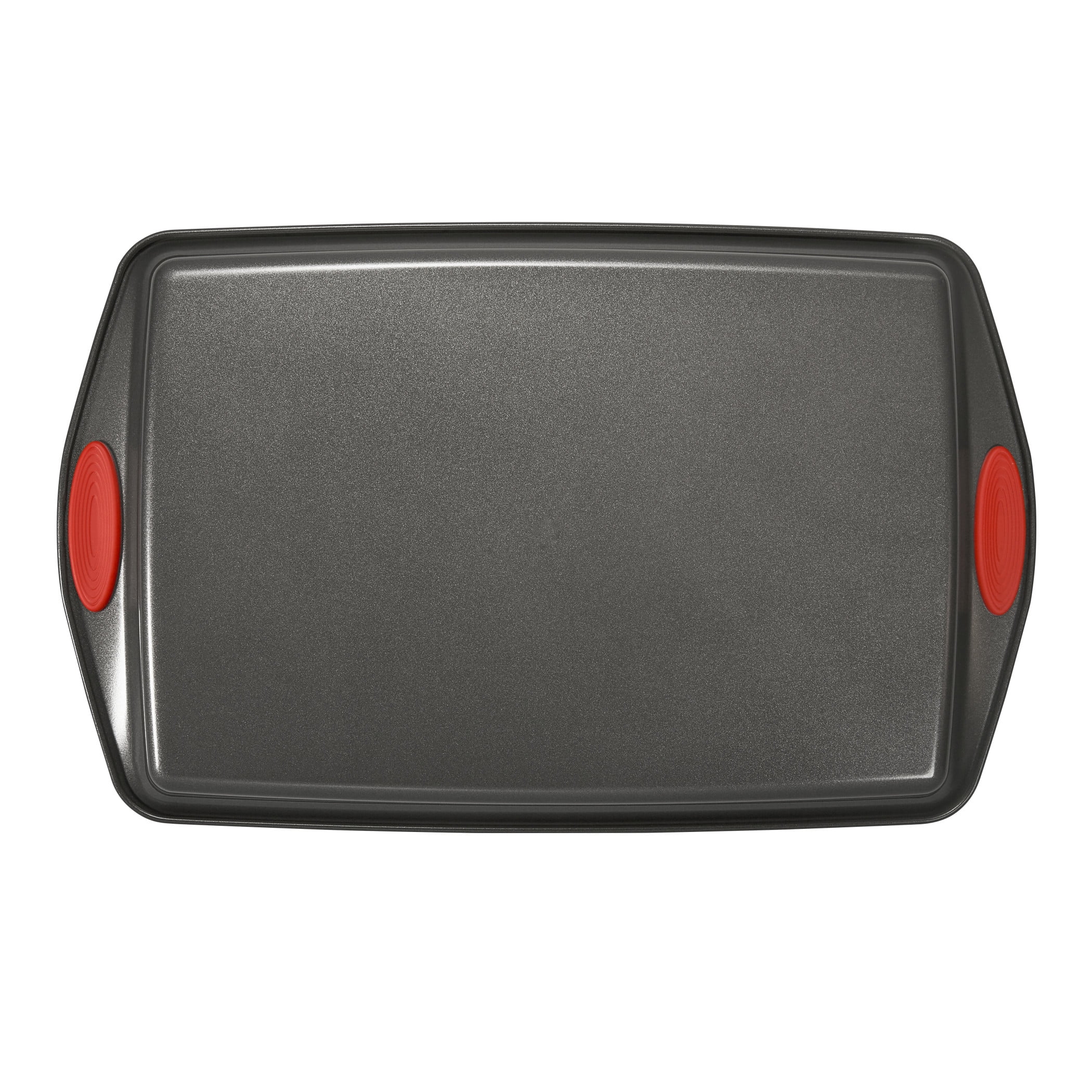 Rachael Ray Yumo Nonstick Oven Lovin Bakeware Set, Gray with Red Handles. 5 Piece Set