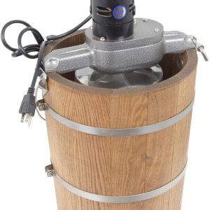 6 qt Country Ice Cream Maker – Classic Wooden Tub – Country Electric Motor