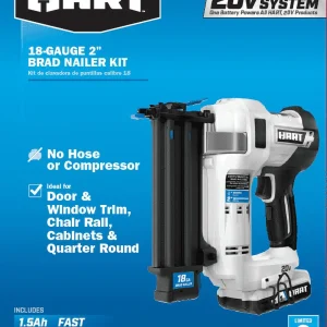 HART 20-Volt Brad Nailer Kit & Brad Nails