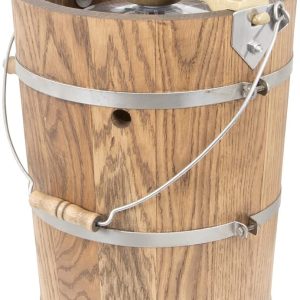 6 qt Country Ice Cream Maker Classic Wooden Tub Hand Crank
