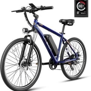 Jasion EB5 Electric Bike for Adults with Peak 40 Miles 20MPH Commuting Electric Mountain Bike