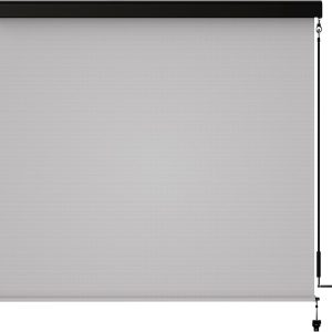Superjoe Outdoor Roller Shade for Patio, Cordless Blackout Waterproof Blind, UV Block, 4'L x 6'W