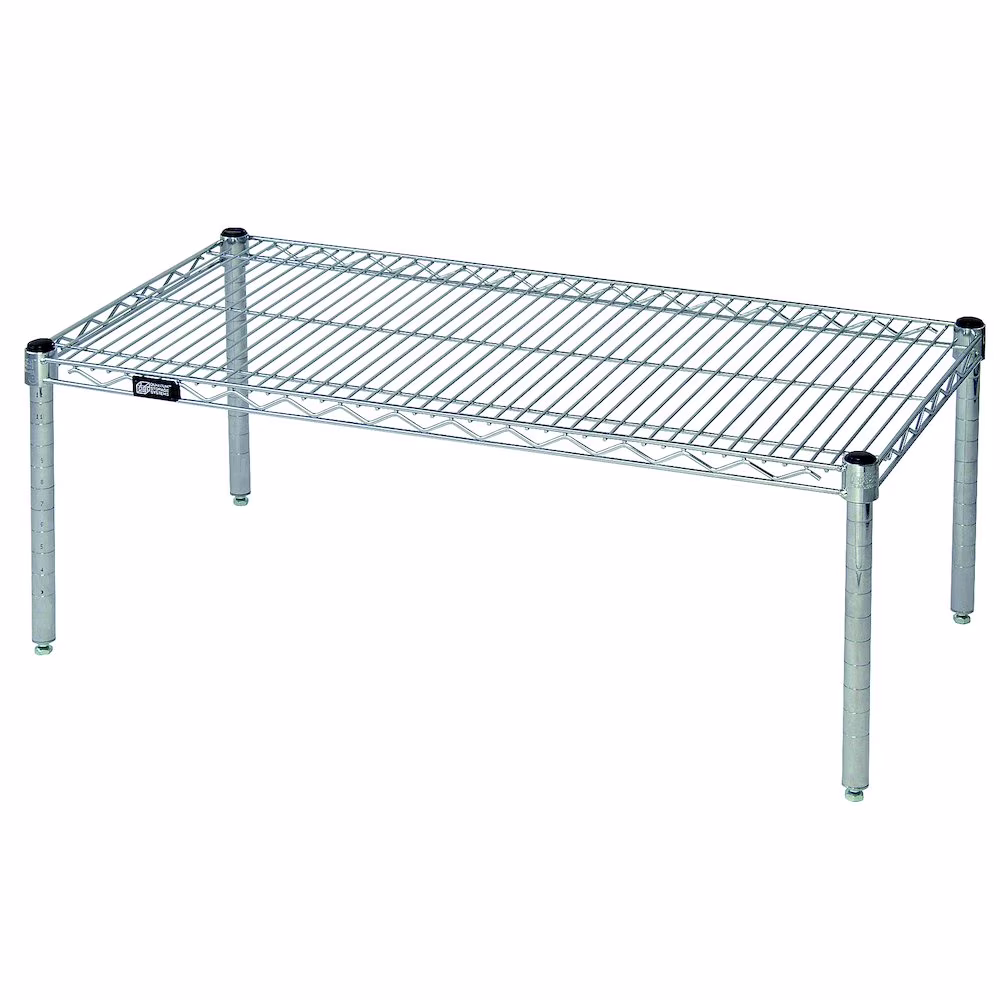 Quantum Storage Systems Dunnage Rack, Wire in Carbon Steel Material, Chrome Color