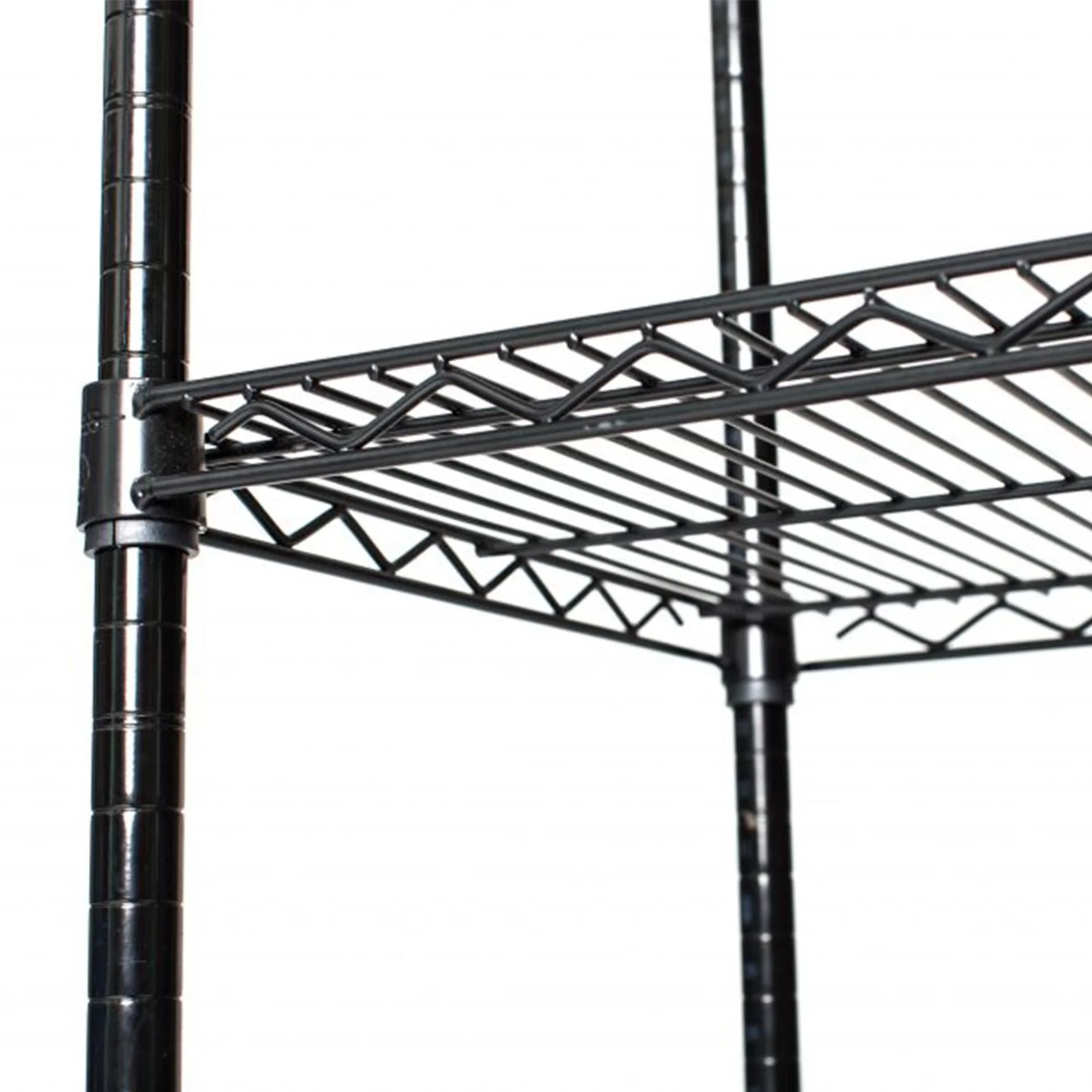 Ktaxon 4 Tier Wire Shelving with Wheels, 46"W x 17.7"D x 65"H Multifunctional Storage Rack Metal Garage Shelves Organizer, Capacity for 800lbs, Black