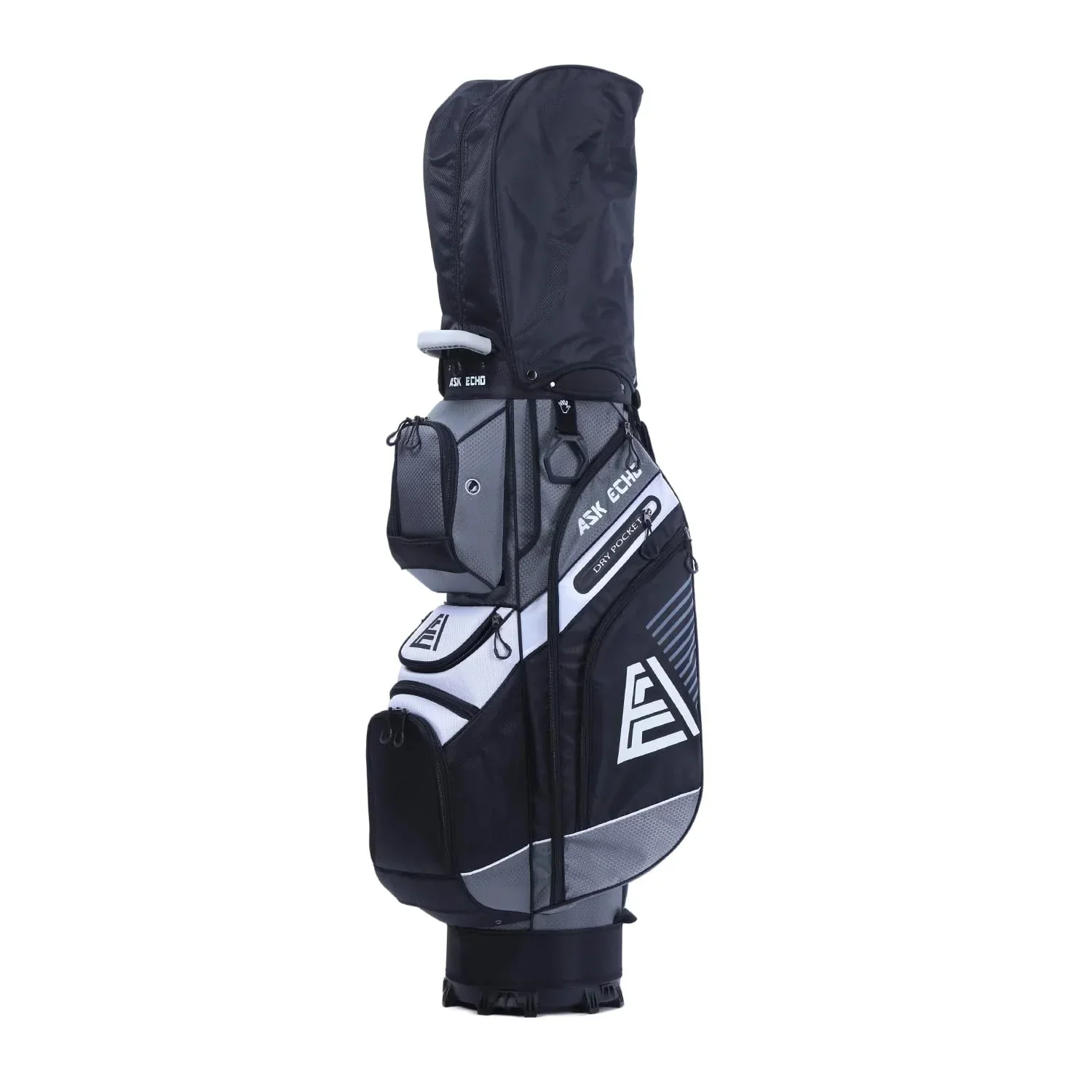 ASK ECHO T-Lock Golf Cart Bag with Handles and Rain Cover
