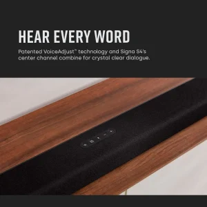 Polk Audio Signa S2 Low Profile TV Sound Bar, Works with 4K & HD TVs, Wireless Subwoofer, Includes HDMI & Optical Cables, Bluetooth Enabled, Black