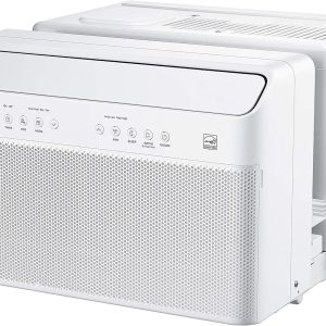 U-Shaped Inverter Window Air Conditioner 12,000BTU with Open Window Flexibility, Robust Installation,Extreme Quiet, 35% Energy Saving, Smart Control, Alexa, Remote, Bracket Included.