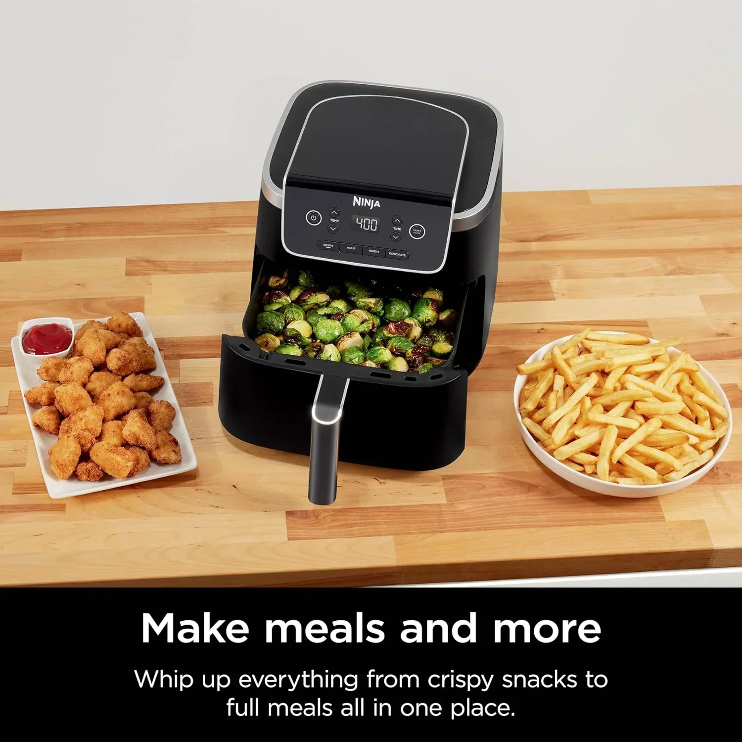 Ninja Air Fryer Pro XL 6-in-1 with 6.5 QT Capacity Max Crisp Air Fry Air Roast Bake
