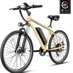 Jasion EB5 Electric Bike for Adults with Peak 40 Miles 20MPH Commuting Electric Mountain Bike