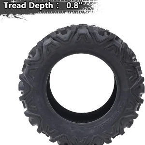 26x12x12 Atv Tires, Set of 2 Atv Tires 26x12-12 6PR, All Terrain Atv/Utv Off-Road Tires, Black