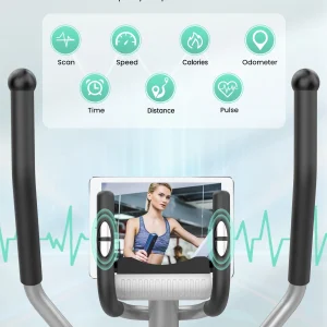 THERUN Ultra Quiet Magnetic Elliptical Trainer Exercise Machine