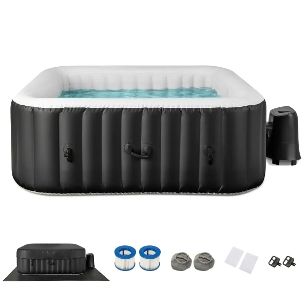Inflatable Hot Tub, Blowup Pool Hottub, Portable Outdoor Water SPA