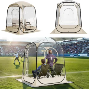 VEVOR Pop up Sports Tent, 8 Sizes Optional Clear Bubble Tent for 1-6 Person