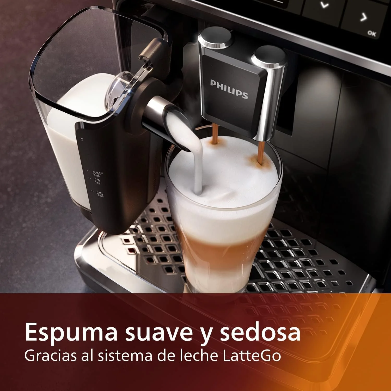 PHILIPS 5400 Fully Automatic Espresso Machine with LatteGo