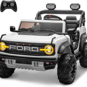 Bronco Raptor Two-Seater Ride-On Car Truck Toy Blue