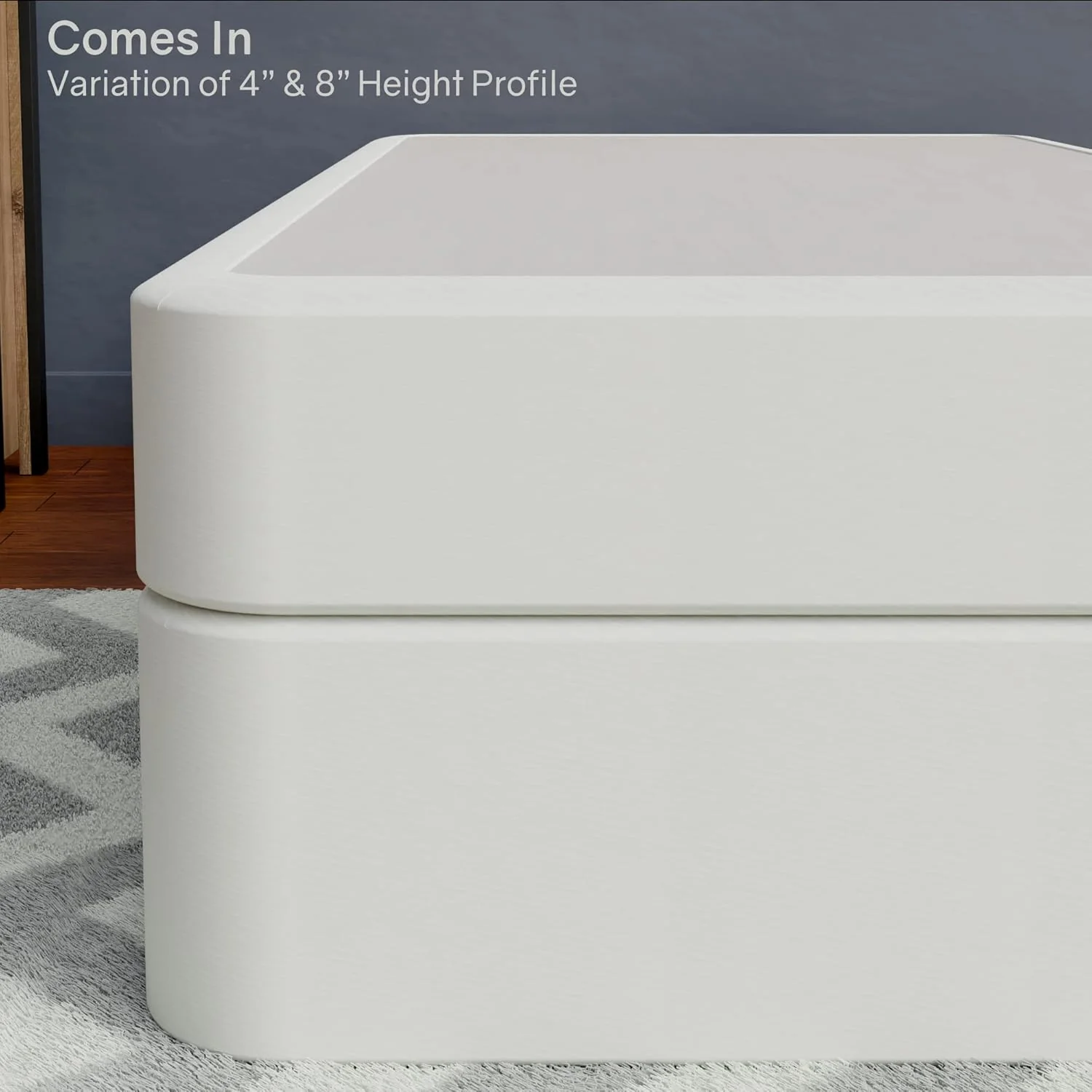 Hollywood Queen Box Spring/Foundation – Wood Split, Low Profile, Beige, Durable & Compliant
