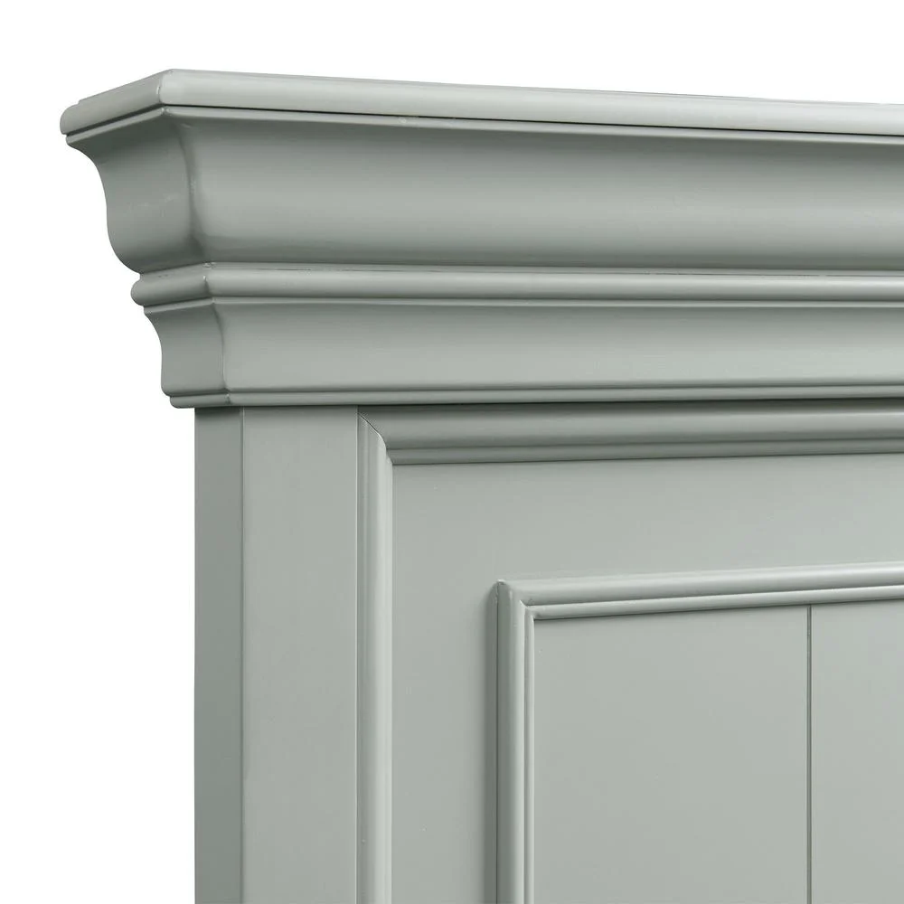 Picket House Furnishings Brooks Queen Platform Storage 6PC Bedroom Set in Grey