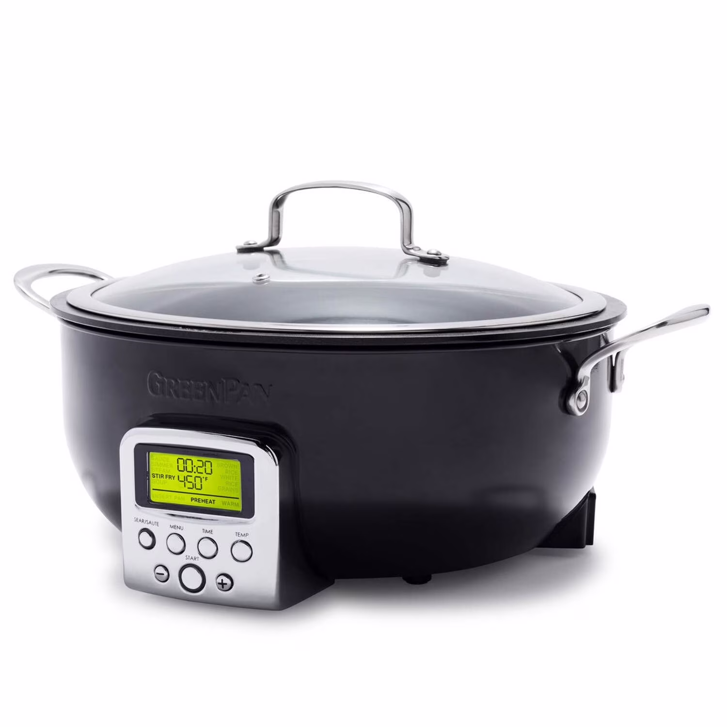 GreenPan Elite 6-Quart Essential Smart Skillet | Black