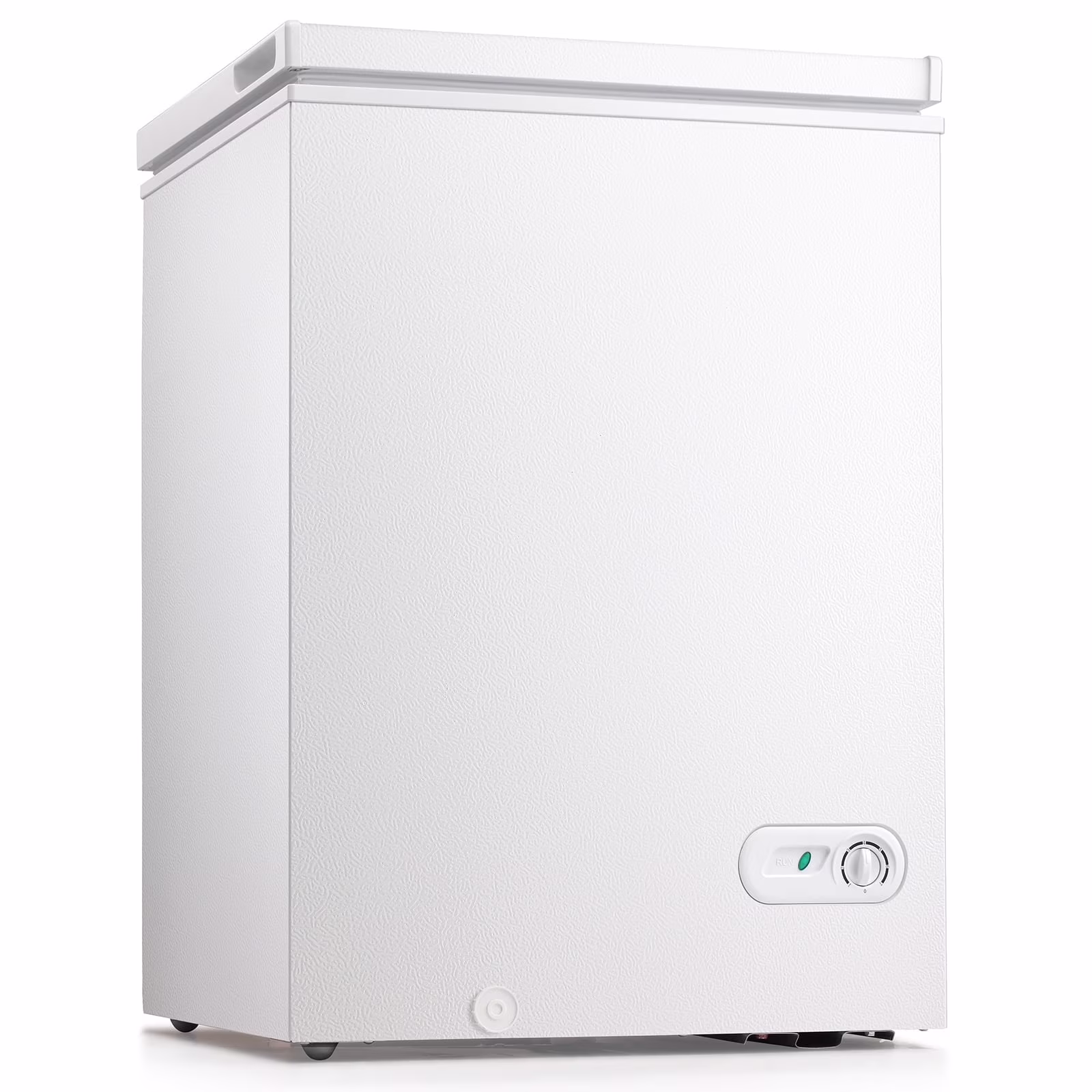 Moifoi 3.5 Cu.ft Chest Freezer w/ Removable Storage Basket & Top Open Door, Energy Saving, White