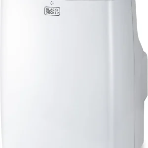 BLACK+DECKER 10,000 BTU Portable Air Conditioner for Rooms up to 450 Sq. Ft. with Remote – White