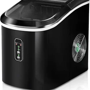 EUHOMY Nugget Ice Maker Countertop, 40Lbs/24H Pebble Ice Maker Machine, Self-Cleaning Countertop Sonic Ice Makers with Ice Scoop&Basket, Pellet Ice Maker Machine for Home/Kitchen/Office
