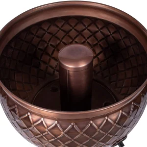 BirdRock Home Decorative Water Hose Pot - Copper - Drainage Hole - Group