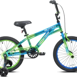 Genesis 18 Glitch Boys BMX Bike, Blue/Green