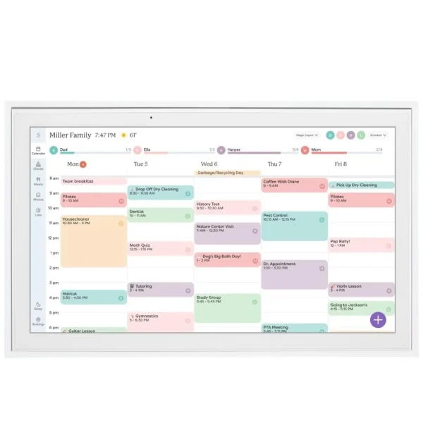Skylight 15" Digital Calendar & Chore Chart, Wall Mount
