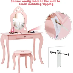 Fireflowery Vanity Detachable Princess Pretend