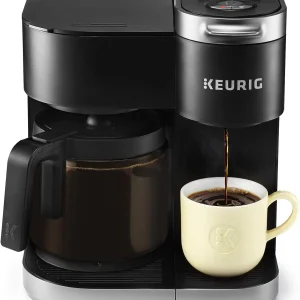 Duo Single Serve K-Cup Pod & Carafe Coffee Maker, Black