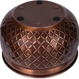 BirdRock Home Decorative Water Hose Pot - Copper - Drainage Hole - Group