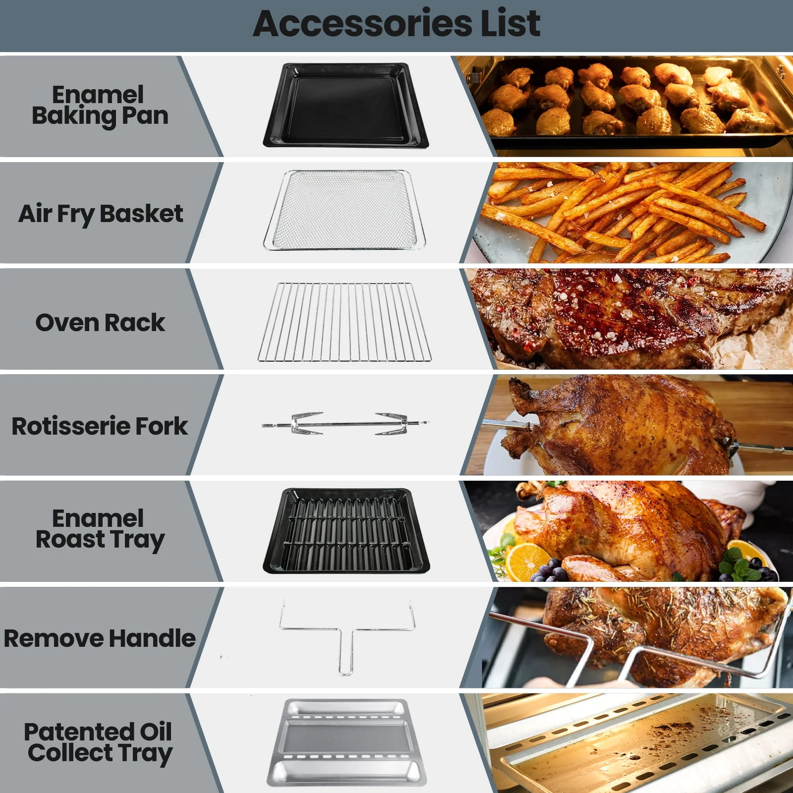 ?????????? Air Fryer Toaster Ovens, 32QT Extra Large 21 in 1 Smart 30L Convection Oven Countertop, with Oven Air Rotisserie and Dehydrator,1800W in Stainless Steel, Silver
