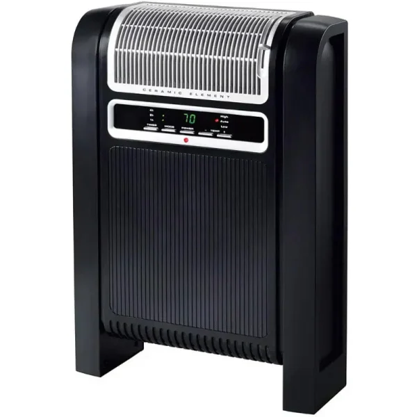 1500W Portable Digital Control Cyclonic Ceramic Space Heater, Black