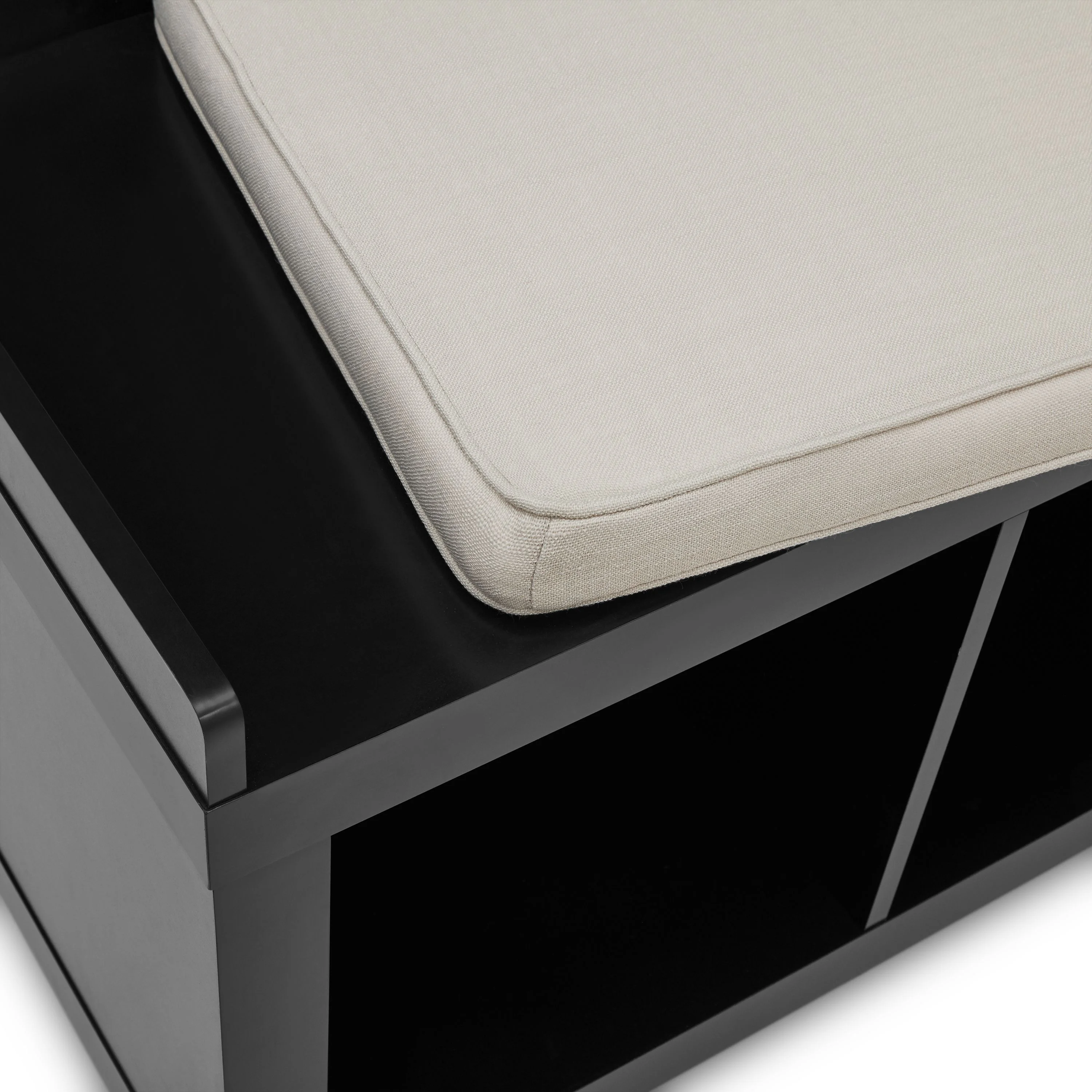 Better Homes & Gardens 4-Cube Shoe Storage 58.39" Bench, Weathered