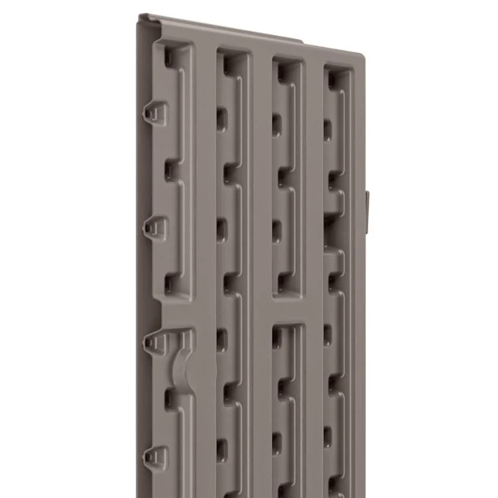 Suncast 30"W x 12"D x 30.25"H Resin Wall Garage Storage Cabinet, Platinum Metallic