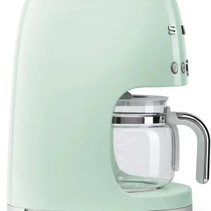 Smeg 50's Retro Style Aesthetic Drip Filter Coffee Machine, 10 cups, Pastel Green