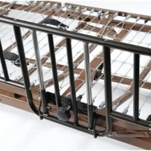 Fully electric hospital bed set, foam mattress, half side rails