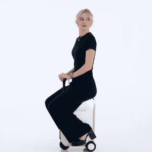 L2-S Smart Rideable Luggage, Foldable Electric Scooter Suitcase, 6.2 mph Max Speed, 6.2-Mile Range, Lightweight Portable Design for Travel & Commute