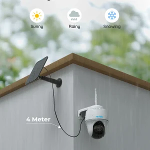 Reolink Argus 5MP PT Outdoor Wireless Battery Wifi Security Camera Night Vision 2-Way Talk Add Solar