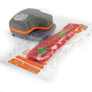 Oliso Pro VS95A Bundle, Smart Vacuum Sealer for Food Storage, with Various Bag Sizes, Silver.