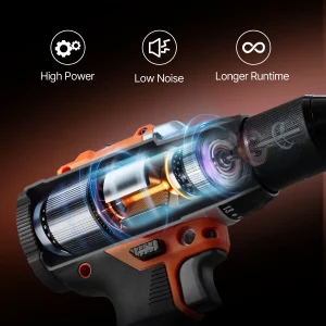 VEVOR Tool Combo Kit, 20V Max Cordless 2-Tool Combo Kit, with 1/2 in Impact Drill, 1/4 in Impact Driver, Compact Cordless Power Tool Combo Kit with 4.0 Ah Batteries
